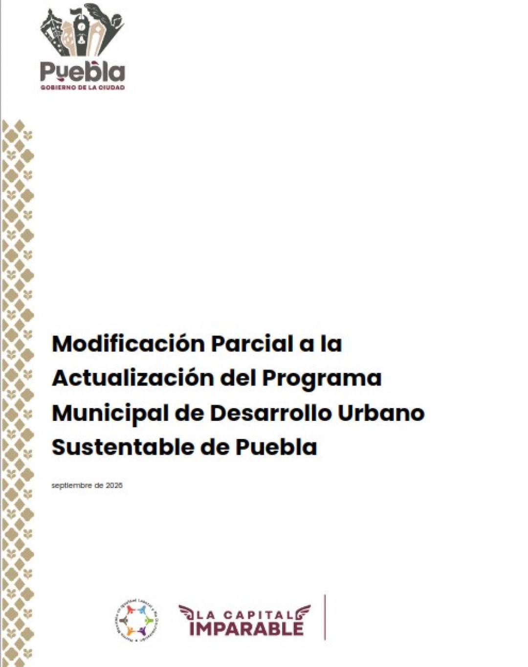 Modificaci&oacute;n Parcial a la Actualizaci&oacute;n del Programa Municipal de Desarrollo Urbano Sustentantable.